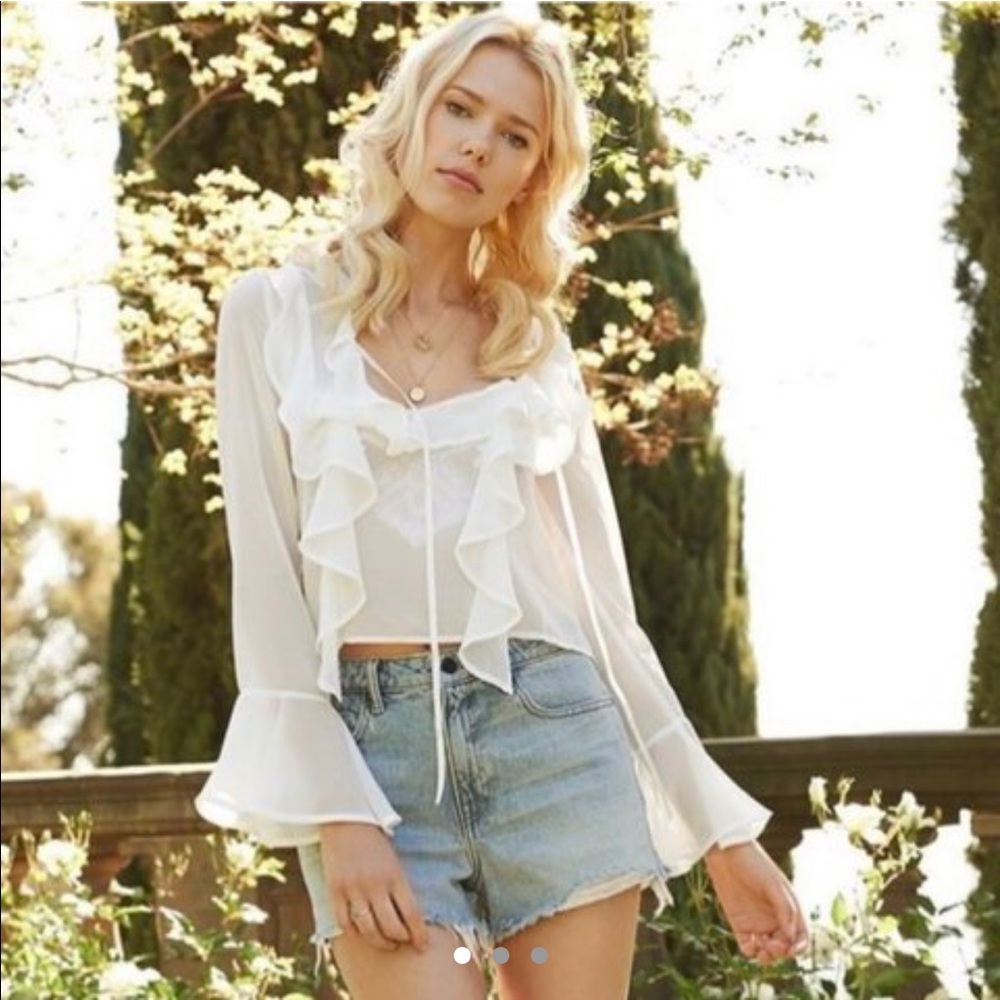 For Love And Lemons Eva Blouse